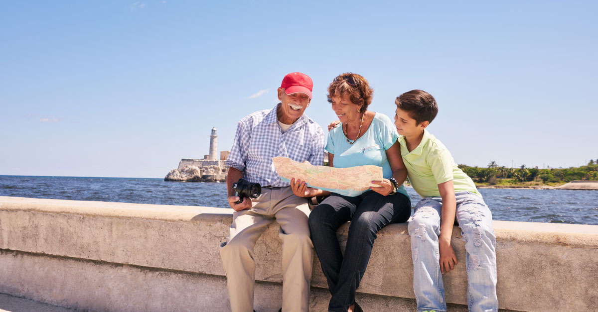 Viajar con los abuelos es poder disfrutar de momentos increíbles en familia